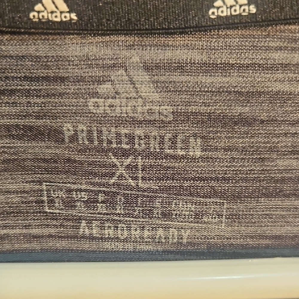 Adidas Men's Charcoal Heather Tee - Picture 2 of 2